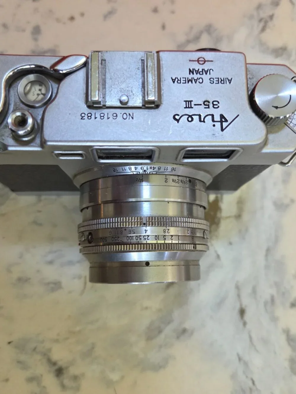 Vintage Aires 35-IIA 35MM Rangefinder Camera Untested